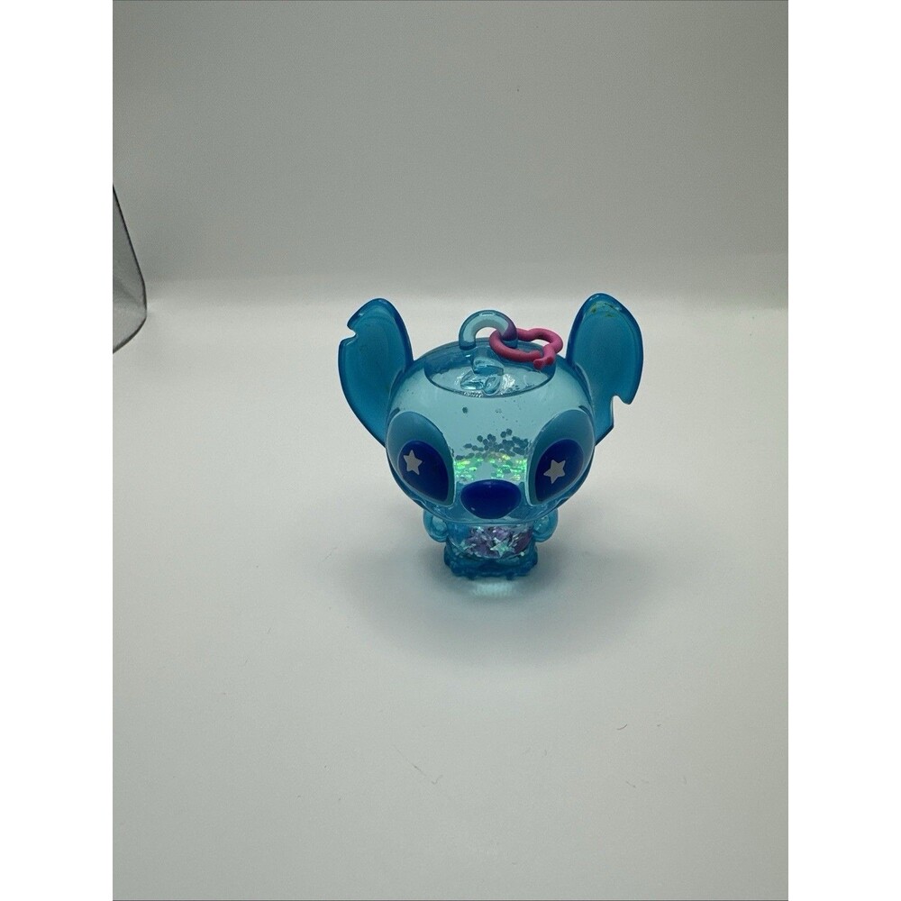 Blue Stitch Glitter Confetti Keychain Charm Bag Clip Lilo Alien Kawaii Gift